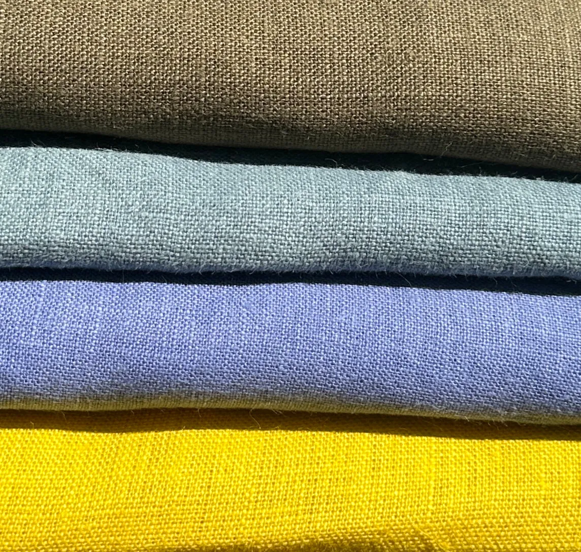 100% Linen 5.5 OZ Lithuanian Woven Fabric By the Yard