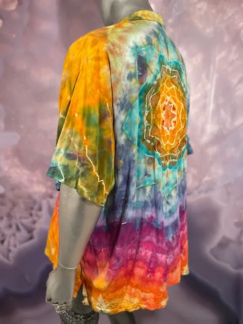 2XL Tyrannosaurus Dyes Button Down #14
