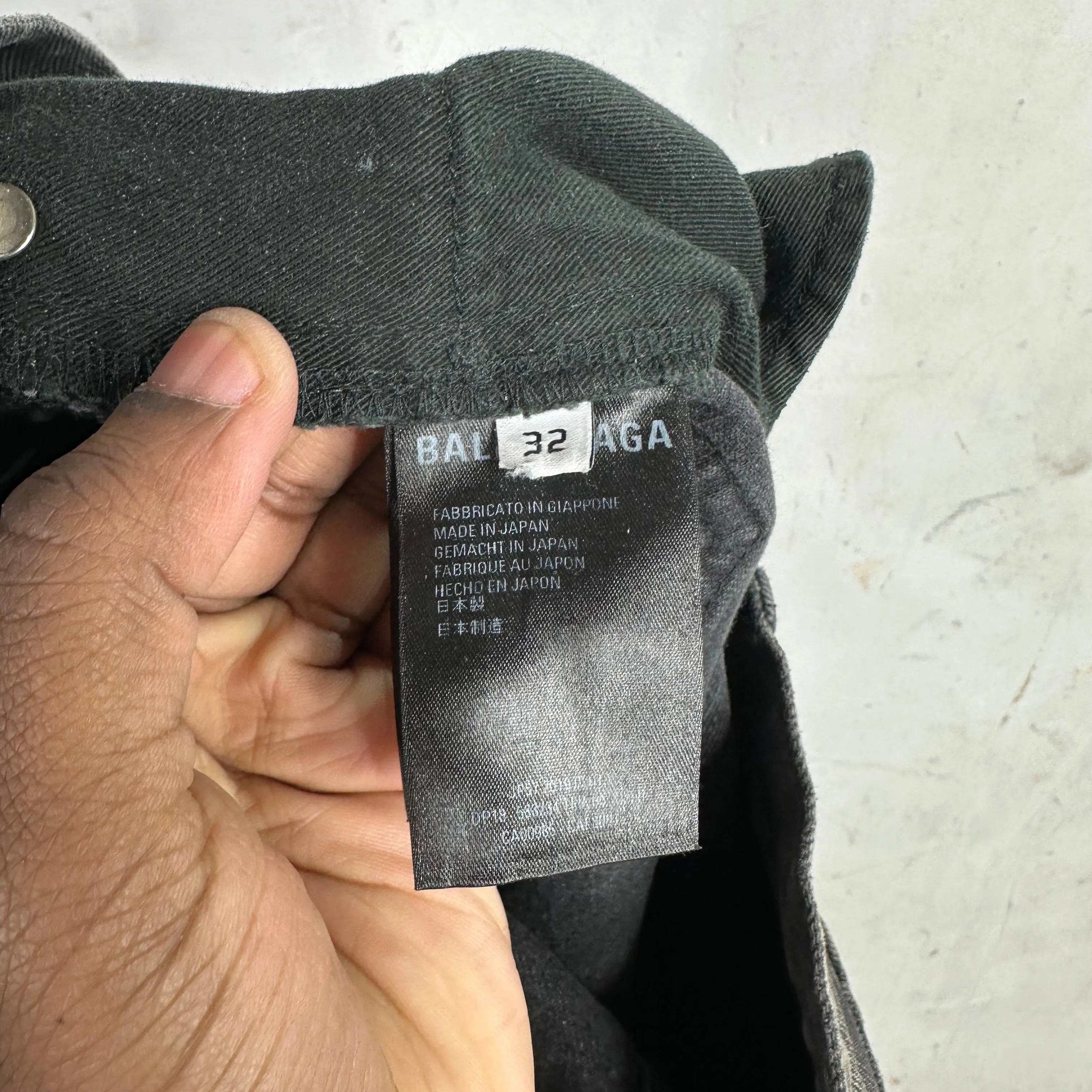 Balenciaga Straight Stone Wash Jeans