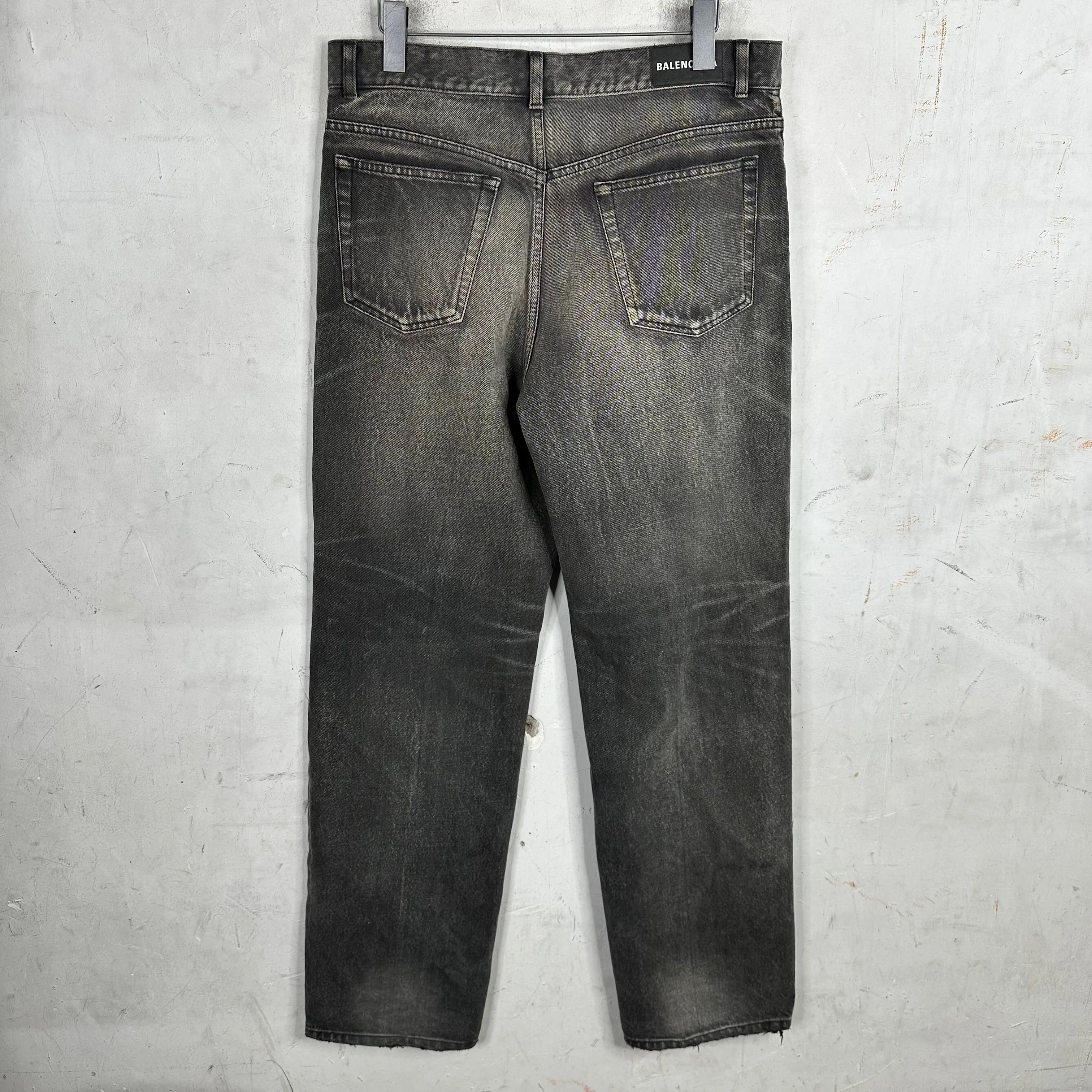 Balenciaga Straight Stone Wash Jeans