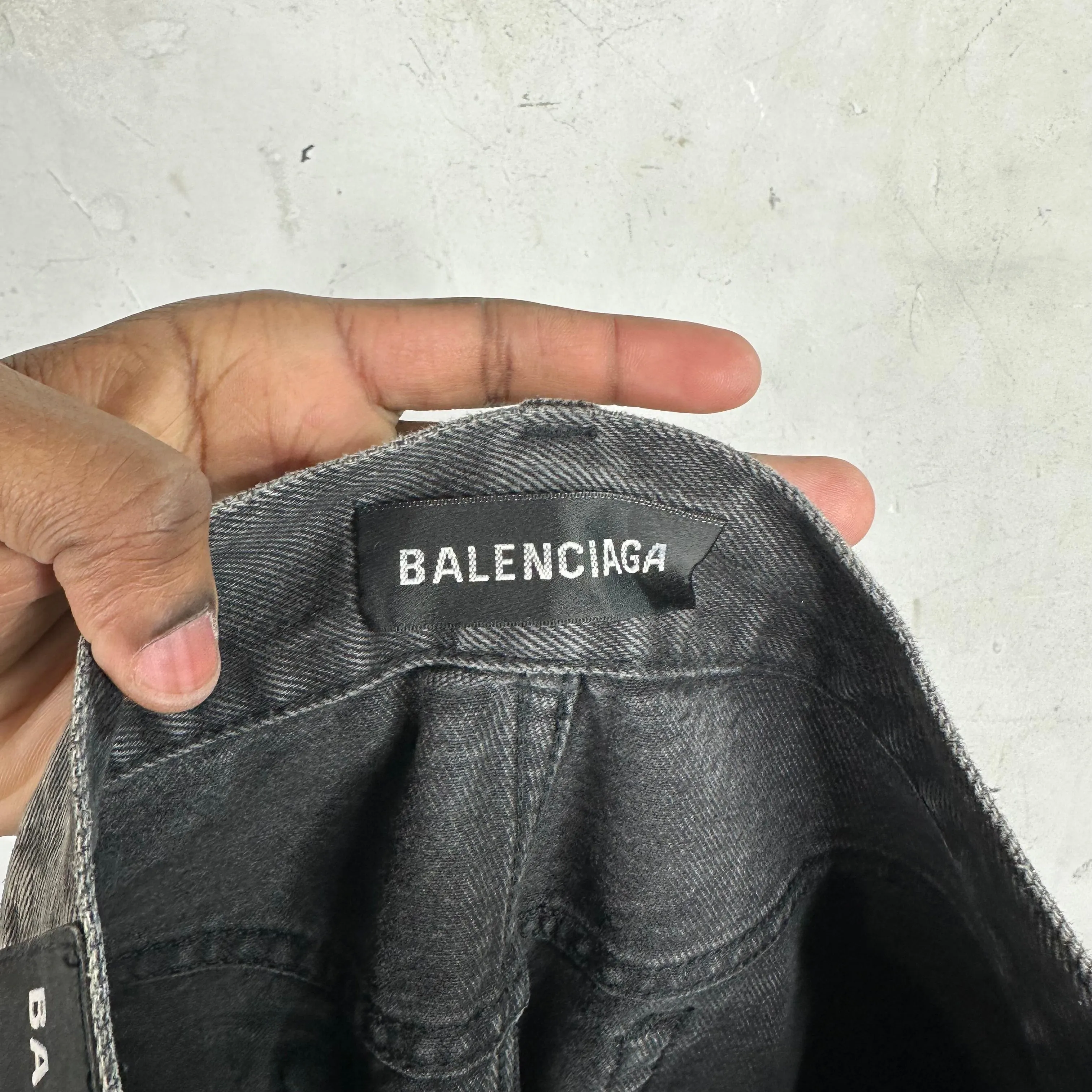 Balenciaga Straight Stone Wash Jeans