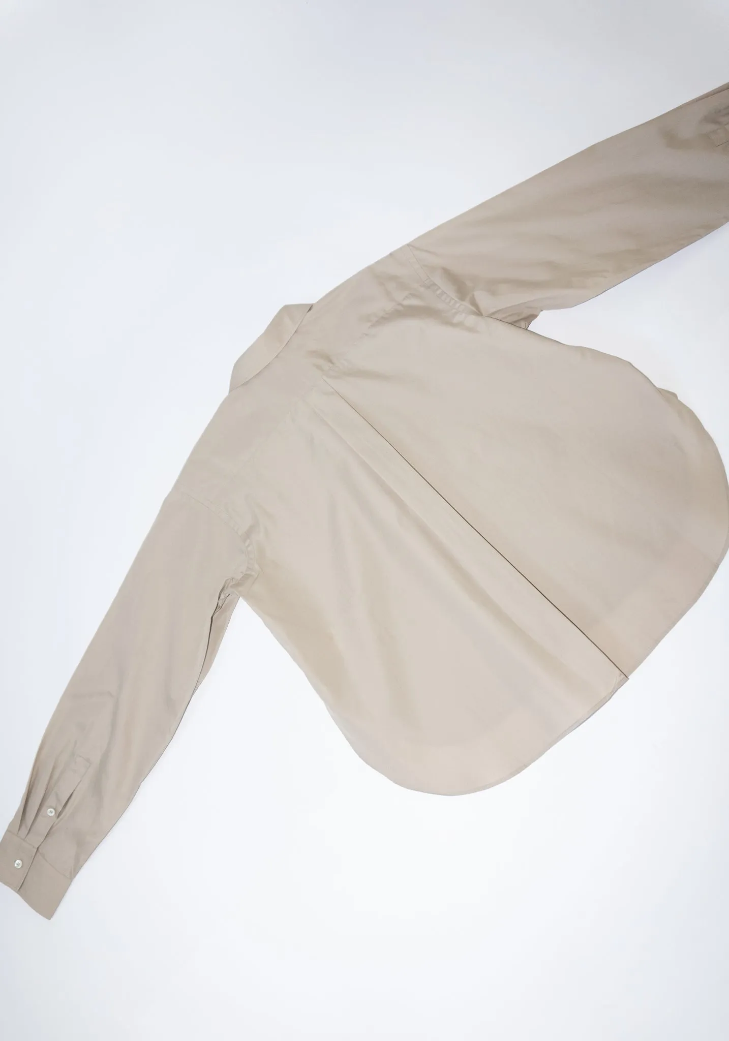 Brit Button Front Shirt in Stone