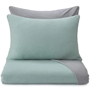 Coria Pillowcase [Light grey green melange/Grey melange/Grey]