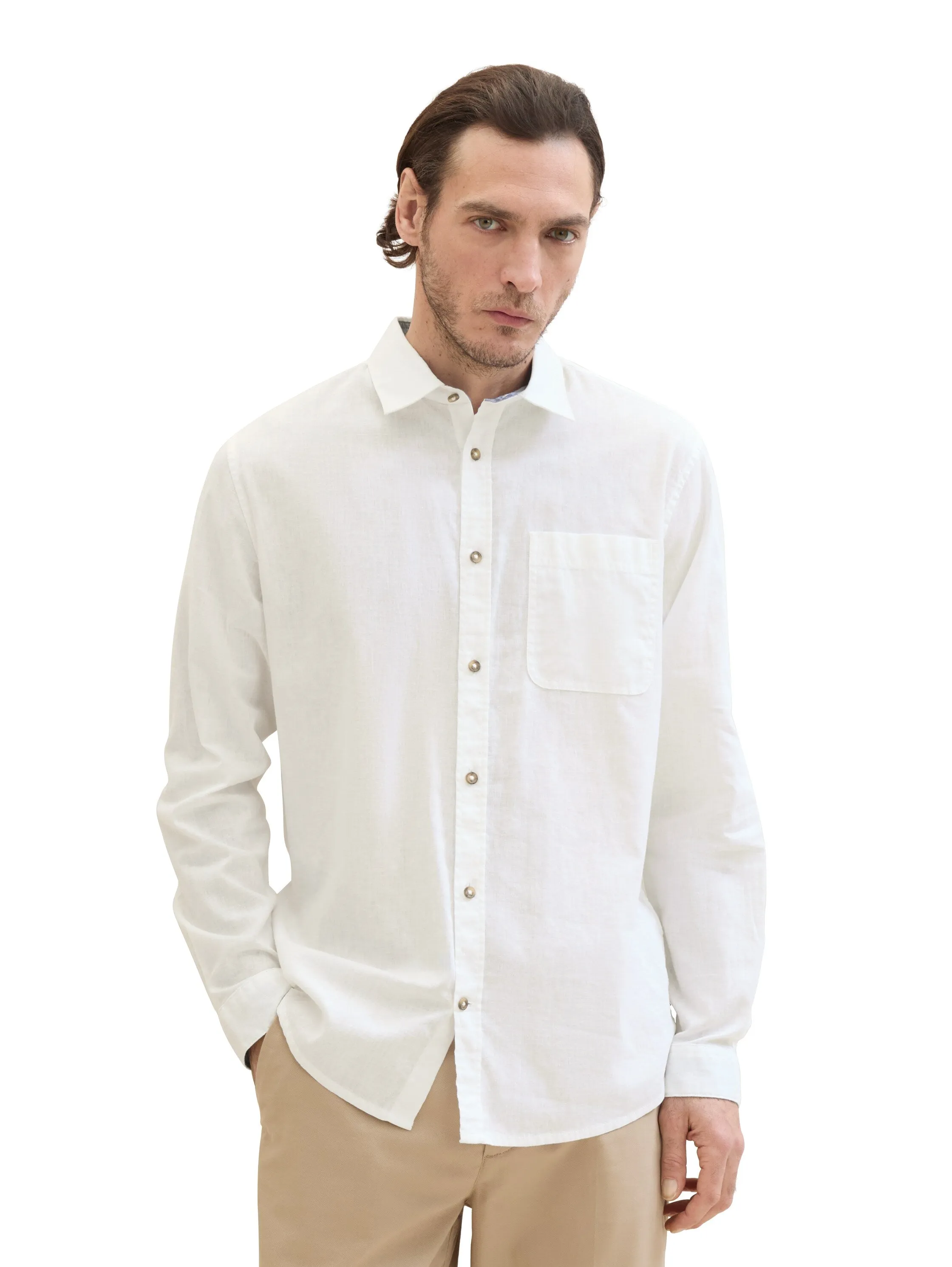 COTTON LINEN SHIRT