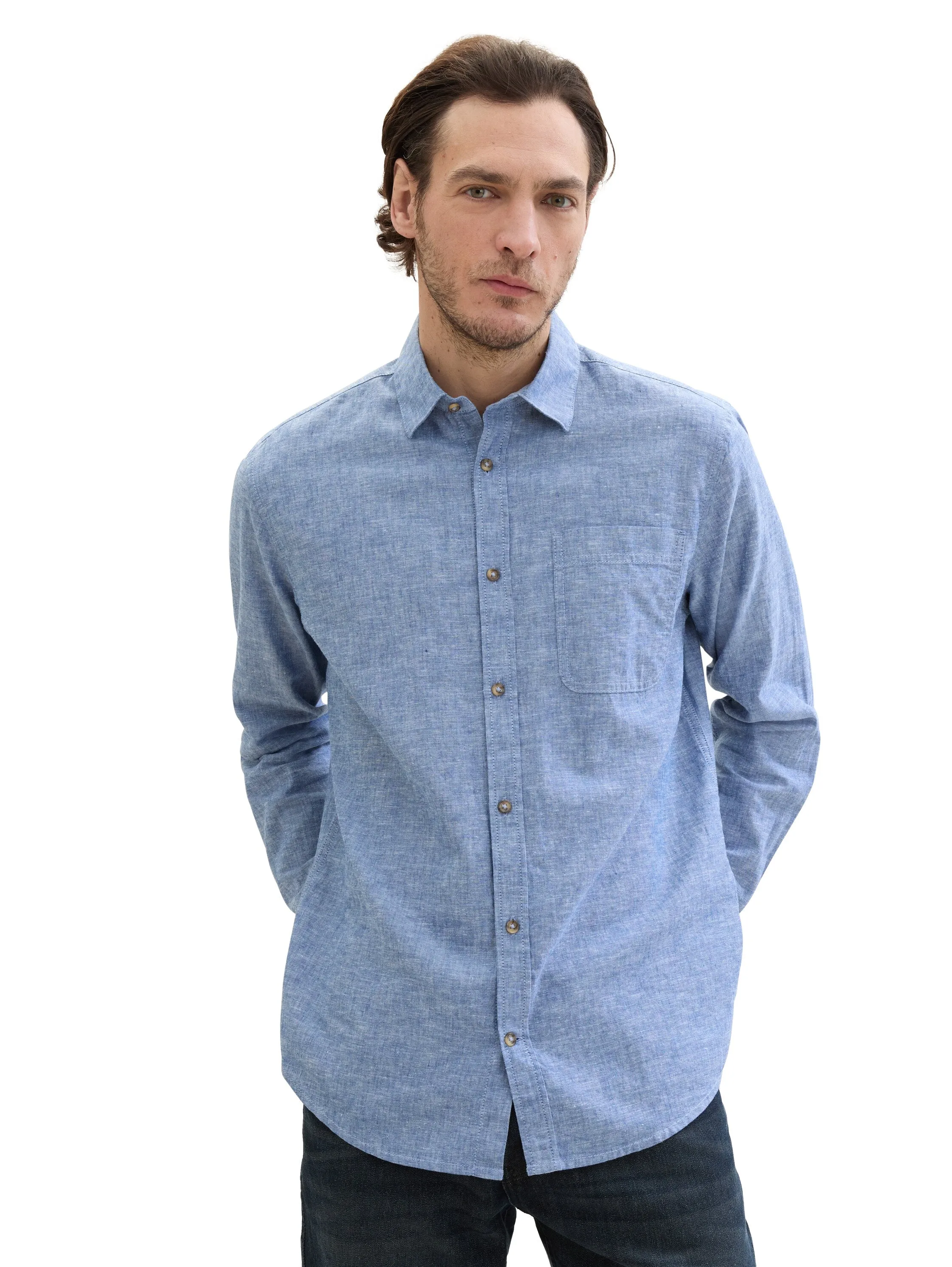 COTTON LINEN SHIRT