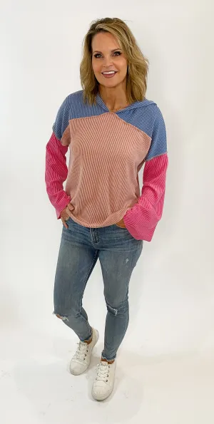 Happy Go Lucky Cozy Hoodie Top
