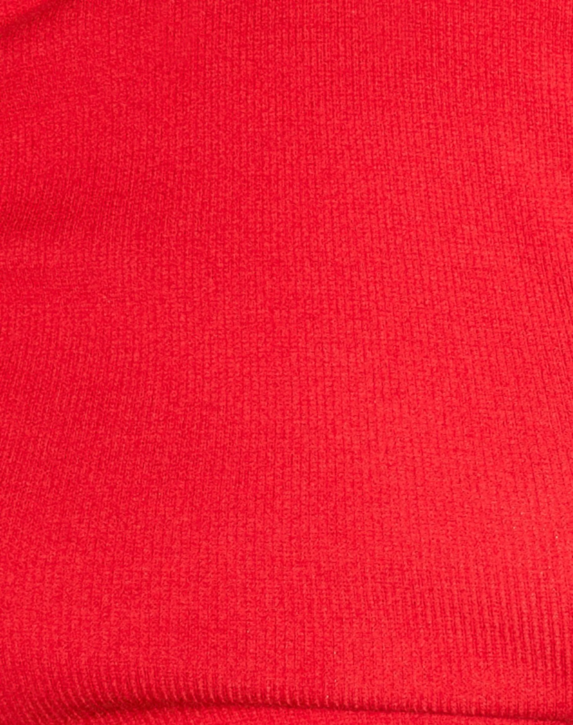 Kovi Crop Top in Rib Racing Red