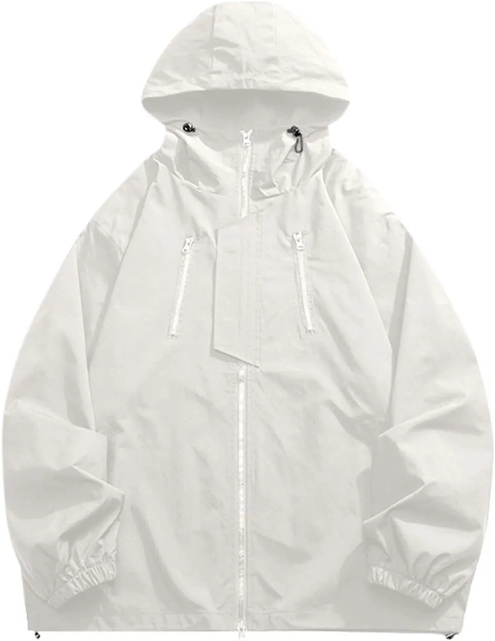 Mens 2023 Winter Hooded Trench Coats Stylish Zip Up Windbreaker Jackets Plus Size Windproof Outdoor Hiking Travel Overcoats