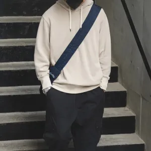 Men's Solid Color Long Sleeve Hoodies Sweatshirt - Vintage Casual Pullover - Loose Comfortable Top