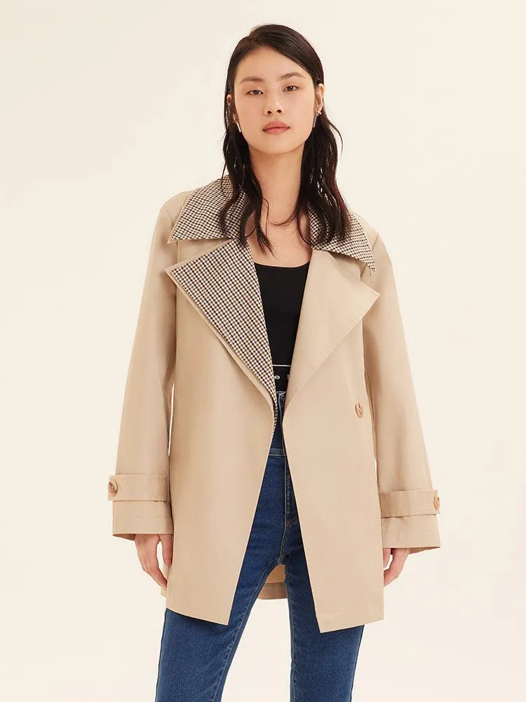Oversized Short Trench Coat