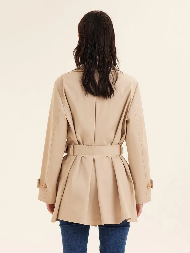 Oversized Short Trench Coat