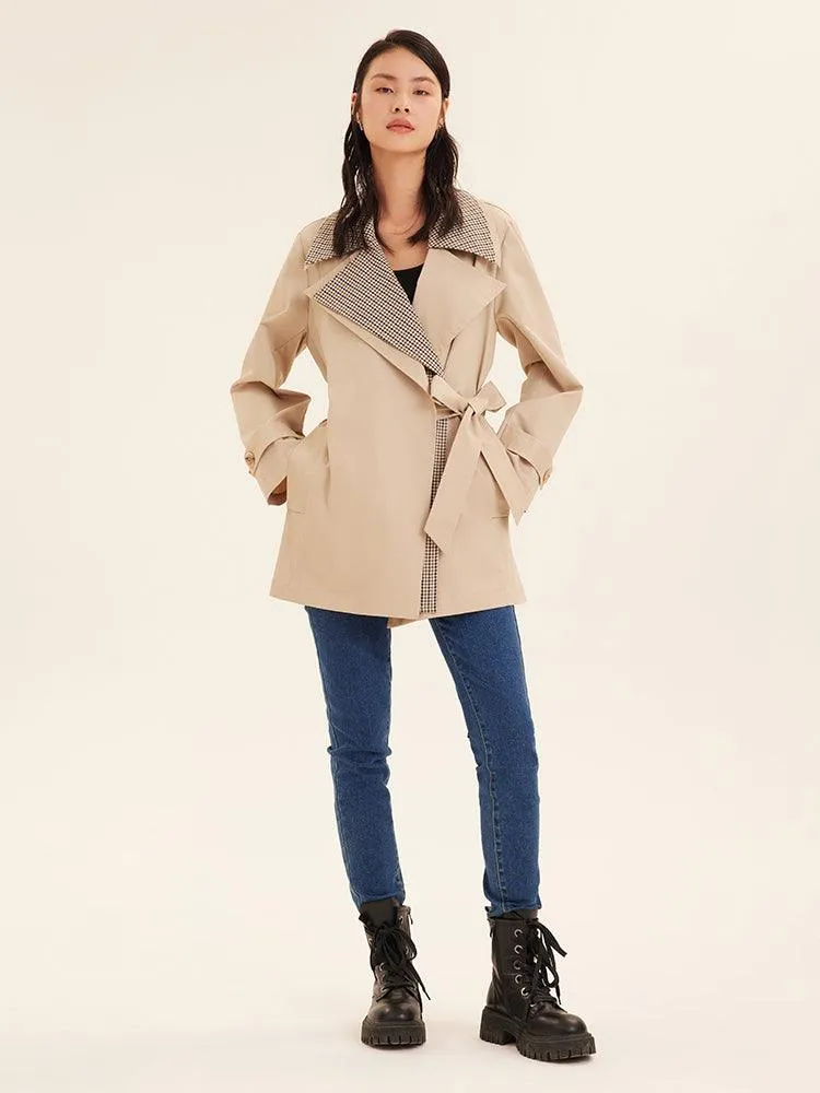 Oversized Short Trench Coat