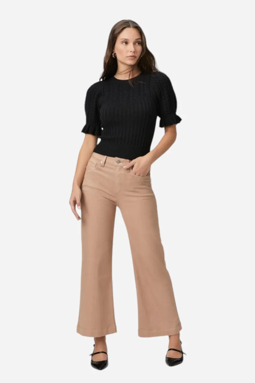 Paige Anessa Wide Leg in French Latte