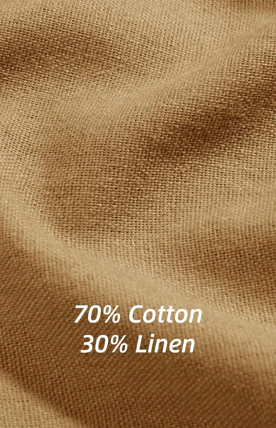 PASLTER Mens Linen Cotton Pants Casual Drawstring Elastic Waist Summer Beach Yoga Trousers