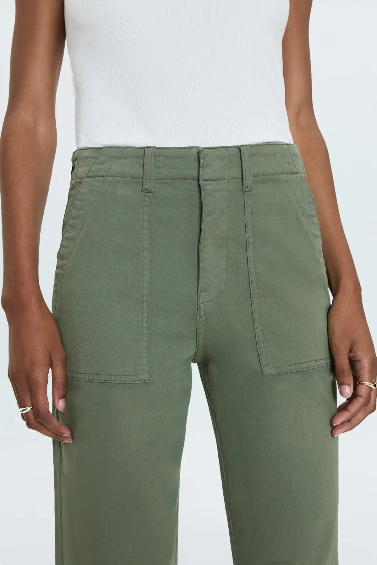 PIS Nicole Wide Leg Pant in Soft Olive
