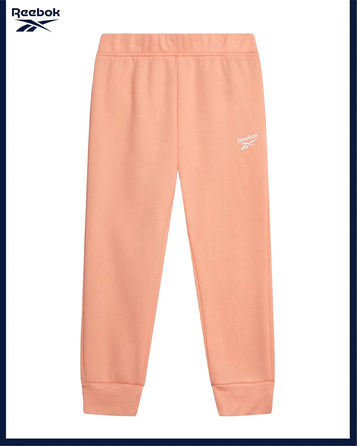 Reebok Toddler Girls Sweatsuit Set - 2 Piece Performance Fleece Hooded Sweatshirt and Jogger Sweatpants for Girls
