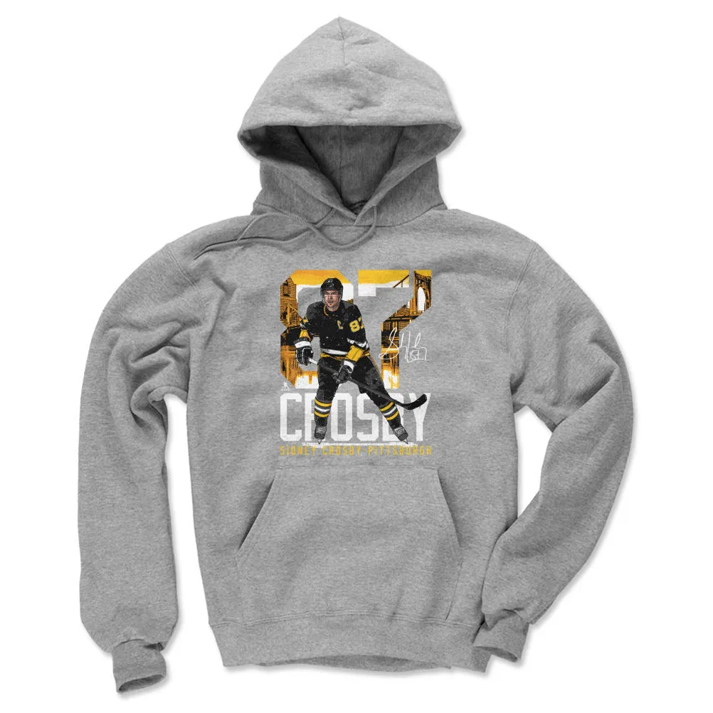 Sidney Crosby Pittsburgh Landmark WHT