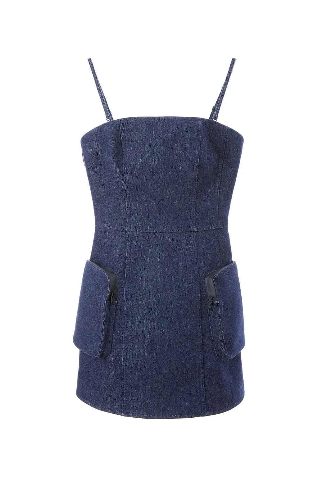 Vintage Tube Top Denim Suspender Dress