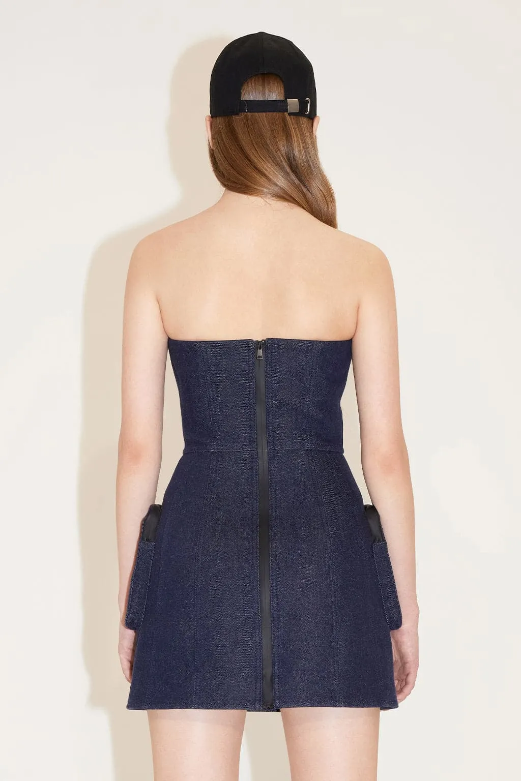Vintage Tube Top Denim Suspender Dress